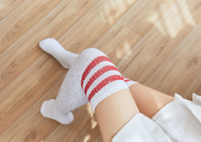 Load image into Gallery viewer, Sexy belt drilled knee long socks（AE4044）
