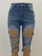 Load image into Gallery viewer, Elastic perforated jeans AY1900
