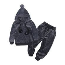 Load image into Gallery viewer, Children&#39;s fur ball sweater suit
