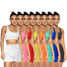 Load image into Gallery viewer, Hottest pineapple cloth yoga vest suit AY1098
