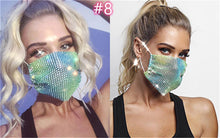 Load image into Gallery viewer, Fashion rhinestone decorative face mask（AE4103）
