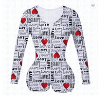 Load image into Gallery viewer, Valentine&#39;s Day rose print jumpsuit AH2033
