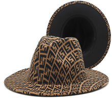 Load image into Gallery viewer, Printed double-sided color matching jazz hat（AE4073）

