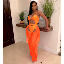Load image into Gallery viewer, Sexy solid color mesh two-piece set（AY1807）
