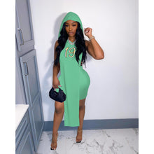 Load image into Gallery viewer, Hooded Vest shorts letter embroidered suit AY2043
