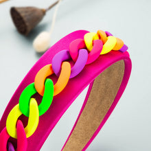 Load image into Gallery viewer, Fashion color chain macaron headband（AE4055）
