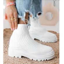 Load image into Gallery viewer, Thick soled knitted boots HPSD238
