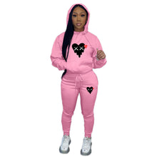 Load image into Gallery viewer, Personalized printed casual fashion hoodie two-piece set AY2588
