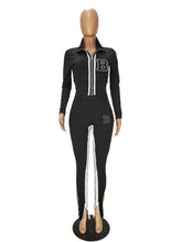 Load image into Gallery viewer, Split color contrast sportswear suit(AY2556)
