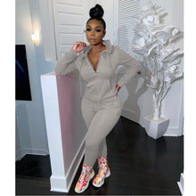 Load image into Gallery viewer, Fashion sports and leisure solid color suit(AY1370)
