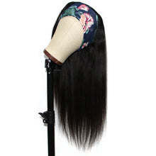 Load image into Gallery viewer, Human Hair Straight Natural Color Headband Wig （AH5043）
