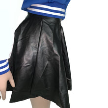 Load image into Gallery viewer, Stitching leather short skirt two-piece suit（AY1521）
