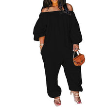 Load image into Gallery viewer, Hot sale plus size loose solid color jumpsuit
