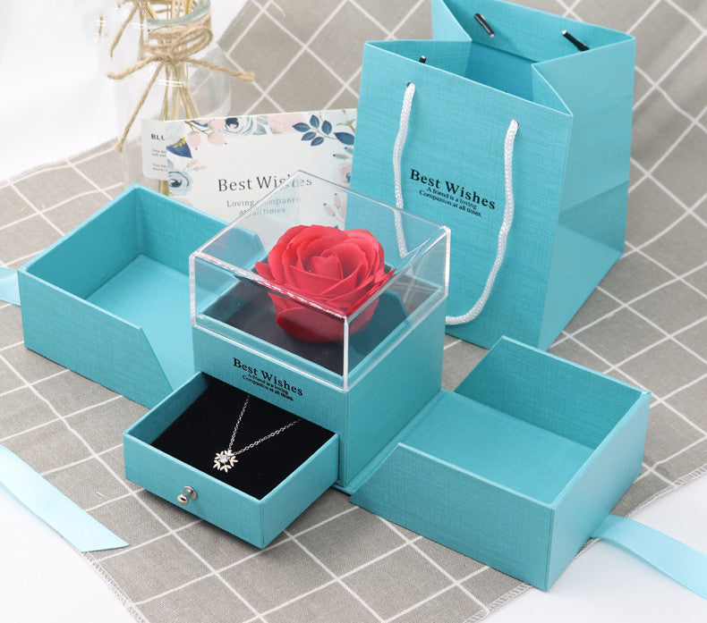 Valentine's Day rose gift box （no necklace）AE4127