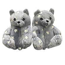 Load image into Gallery viewer, New style teddy bear plush cotton slippers HPSD108
