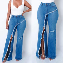 Load image into Gallery viewer, Fashion stretch ripped flared jeans（AY1465）

