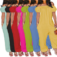 Load image into Gallery viewer, Plus size solid color loose fit jumpsuit AY1173
