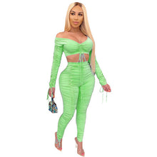 Load image into Gallery viewer, Sexy pleated breast wrap sexy suit AY1192
