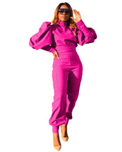Load image into Gallery viewer, Stylish solid head high-waisted pants two-piece suit AY2586
