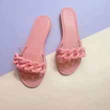 Load image into Gallery viewer, Trendy chain slippers
