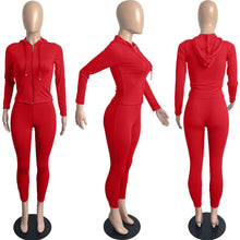Load image into Gallery viewer, Hooded Cardigan Slim Fit Casual Set（AY1789）
