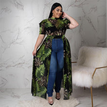 Load image into Gallery viewer, Plus size colorful yarn hollow dress top（AY1843）
