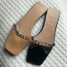 Load image into Gallery viewer, Hot diamond flat slippers BY0114
