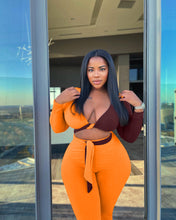 Load image into Gallery viewer, Sexy two-color stitching two-piece set（AY1668）
