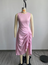 Load image into Gallery viewer, Gathered Tank Top Dress Shawl Short Jacket Set（AY2258）
