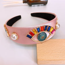 Load image into Gallery viewer, Hot sale rhinestone pearl eyes headband
