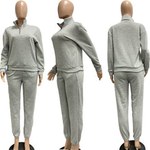 Load image into Gallery viewer, Pullover zipper casual sports suit(AY2531)
