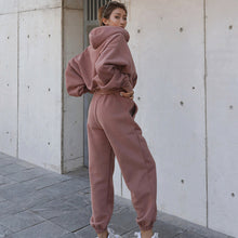 Load image into Gallery viewer, Solid Color Hoodie Two Piece Set（AY2364）
