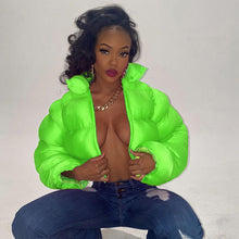 Load image into Gallery viewer, Sexy color contrast short cotton jacket（AY2476）
