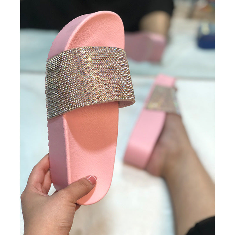 Hot selling shiny slippers ST0073