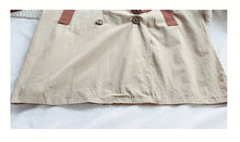 Load image into Gallery viewer, Children&#39;s contrast color long button trench coat（AY1340）
