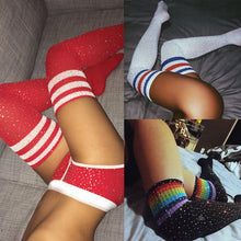 Load image into Gallery viewer, Sexy belt drilled knee long socks（AE4044）
