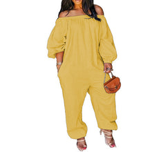 Load image into Gallery viewer, Hot sale plus size loose solid color jumpsuit
