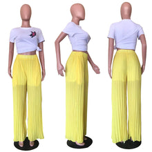 Load image into Gallery viewer, New Crimped wide leg pants AY2053
