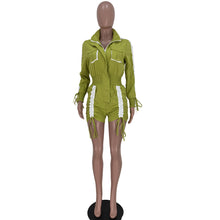 Load image into Gallery viewer, Casual Paneled Drawstring Long Sleeve Jumpsuit（AY1821）
