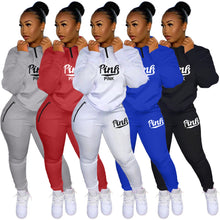 Load image into Gallery viewer, Fashion printed letter sports suit（AY1363)
