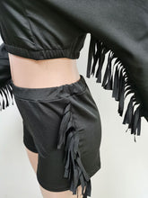 Load image into Gallery viewer, Fashion fringed hooded shorts set（AY1665）
