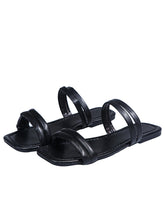 Load image into Gallery viewer, Hot sale flat square toe two-wear sandals
