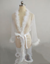 Load image into Gallery viewer, Sexy plush lace cropped nightgown（AY1679）
