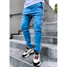 Load image into Gallery viewer, Spring and autumn stretch reflective straight tube sports fitness casual pants for men(AY2576)
