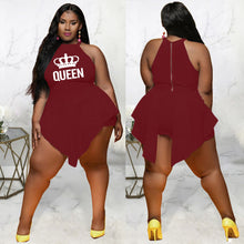 Load image into Gallery viewer, Plus size Irregular Crown Sleeveless Jumpsuit（AY1777）
