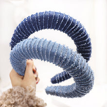 Load image into Gallery viewer, Hot selling denim winding headband
