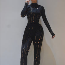 Load image into Gallery viewer, Sexy Hollow Skinny Pants Set（AY1601）
