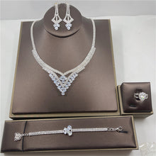 Load image into Gallery viewer, Luxury Necklace and Earrings Four Piece Set（AE4080）
