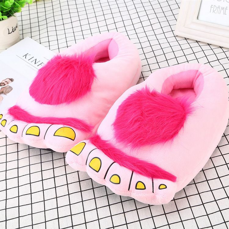 Hot selling cartoon hobbit cotton slippers（HPSD133)