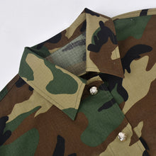 Load image into Gallery viewer, Camouflage Long Sleeve Lapel Jacket（AY2332）
